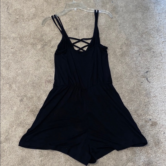 Topshop black cinched romper - Picture 2 of 6